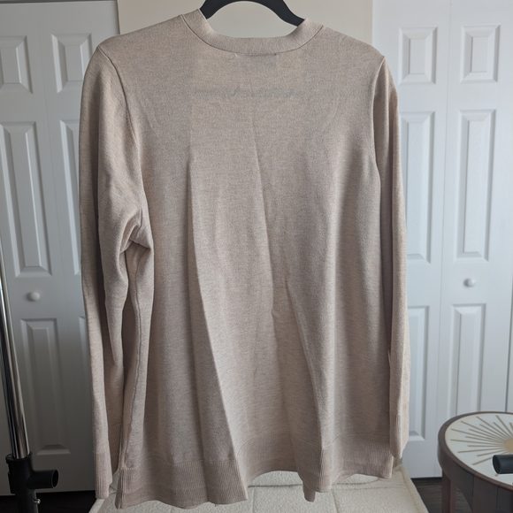 Lane Bryant Women's Tan Open Front Sweater Cardigan Size 18/20 - Picture 6 of 6